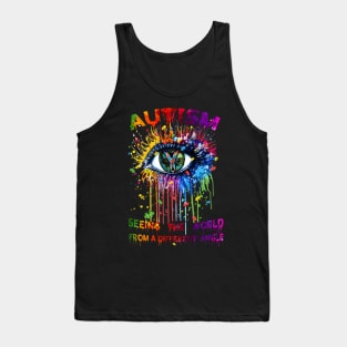 Autism Seeing The World From A Different Angle Tank Top